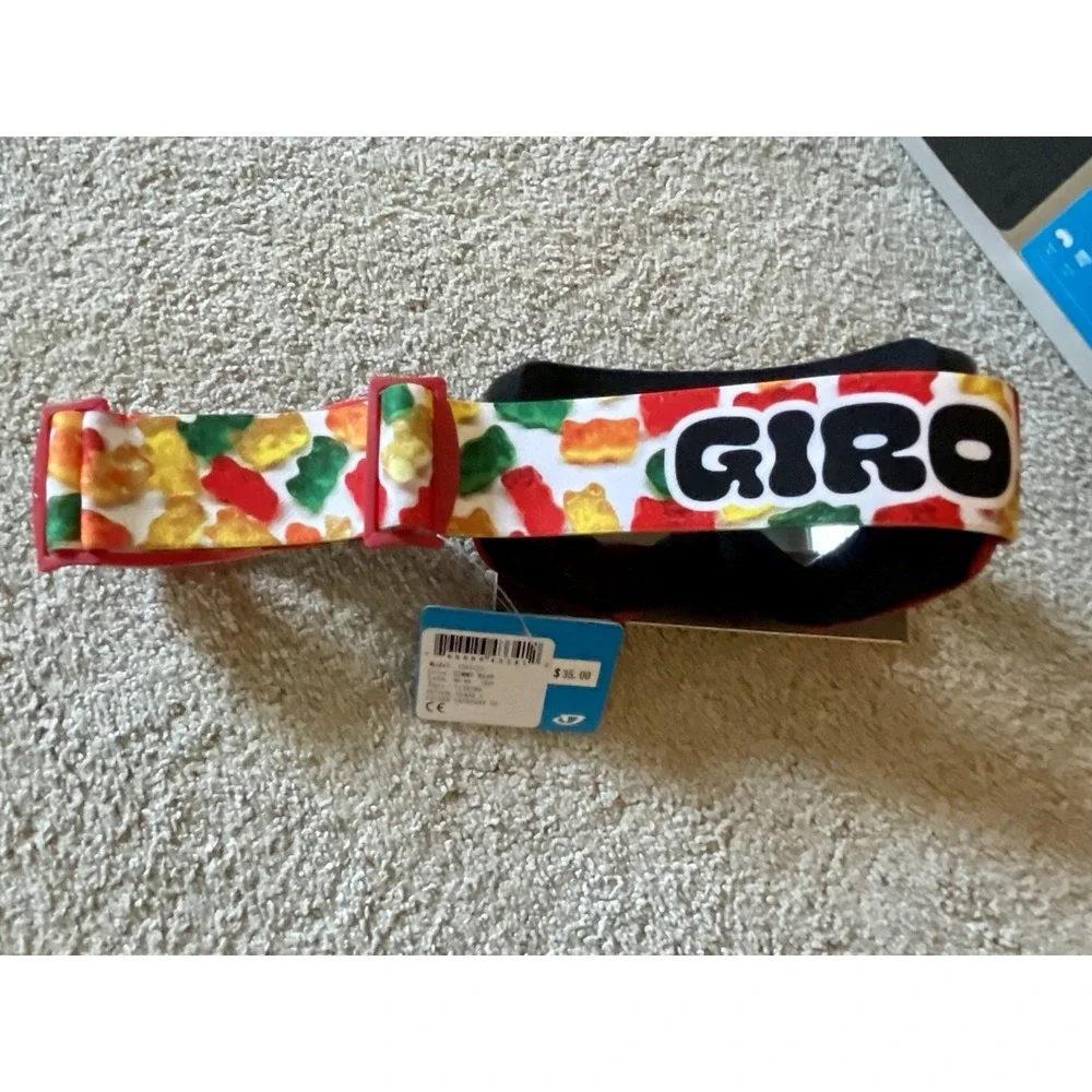 Giro Chico Snow Goggles Youth Small Gummy Bear Strap Red Kids Ski Snowboard NIB